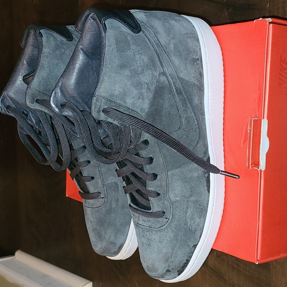 Nike Vandal High PRM Anthracite Suede Sneakers Men 11 AUTHENTIC In Og Box